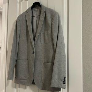 light grey suit jacket